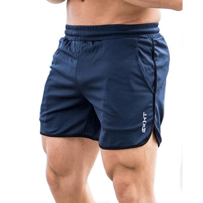 Short de D athletisme pour Homme l ger S chage Rapide bleu marin