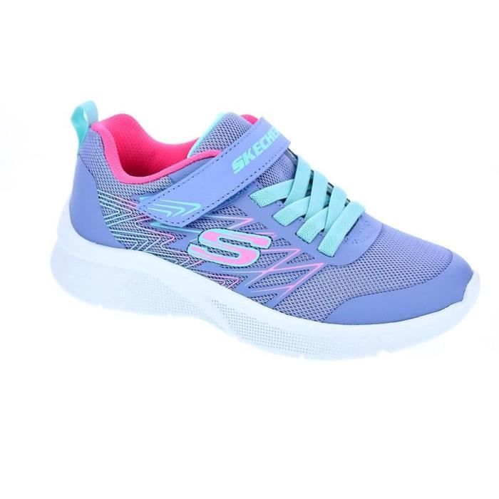 Baskets Skechers Microspec Fille Violet Violet Cdiscount