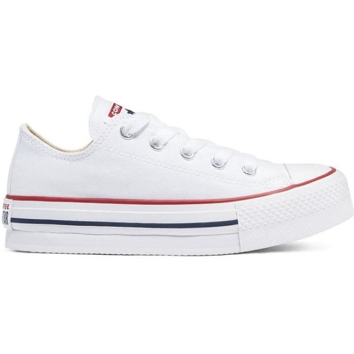 Baskets CONVERSE CTAS Blanc Plat Lacets Blanc