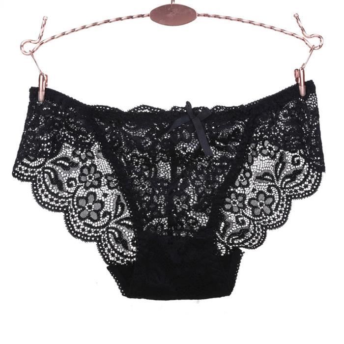 String Femme Dentelle - Culotte Taille Basse Respirante | Lingerie Confortable Et Sexy