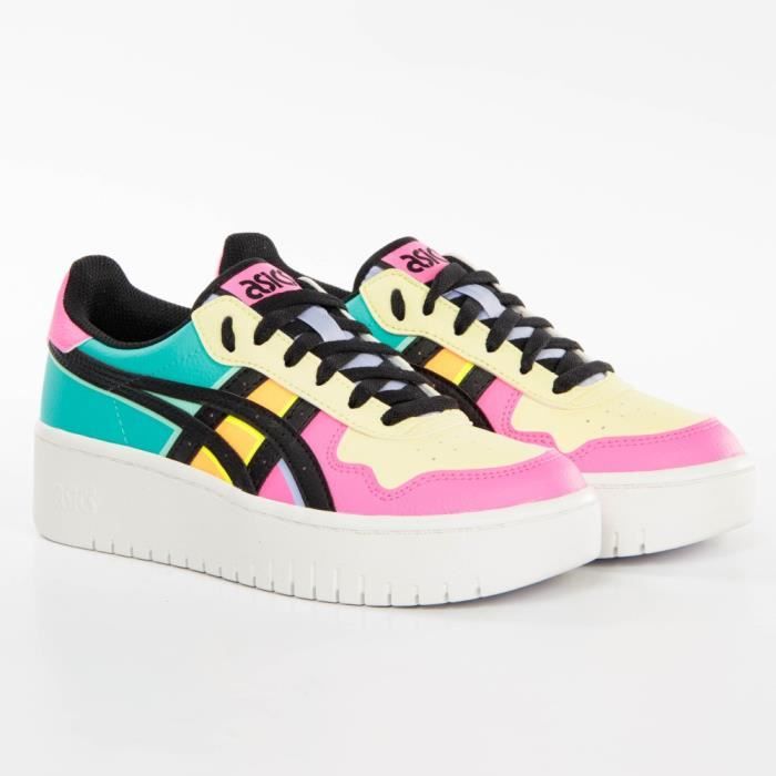 basket asics femme multicolore