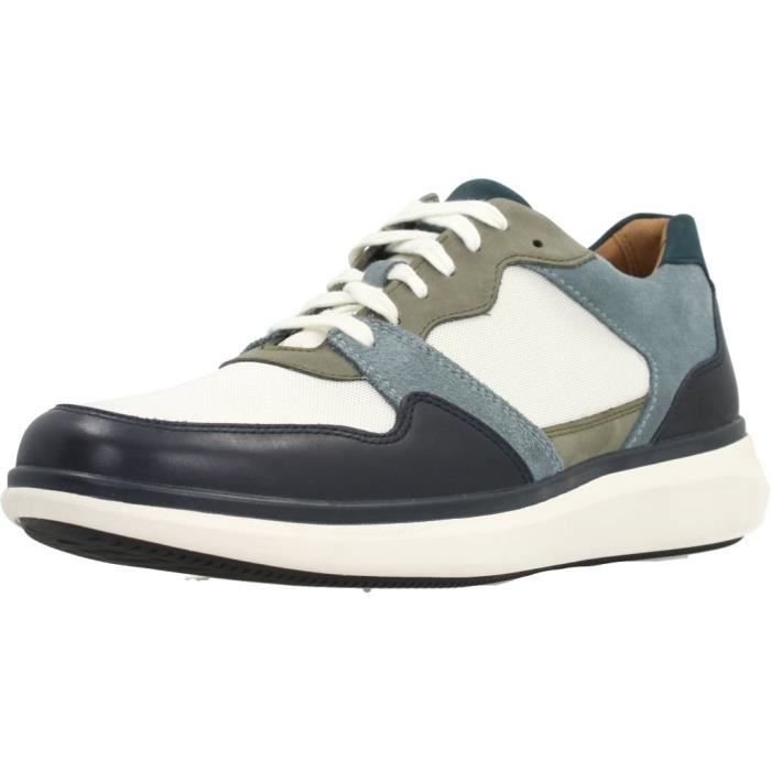 Clarks Basket Homme - CLARKS - 121224 Bleu - Textile - Lacets - Semelle amovible