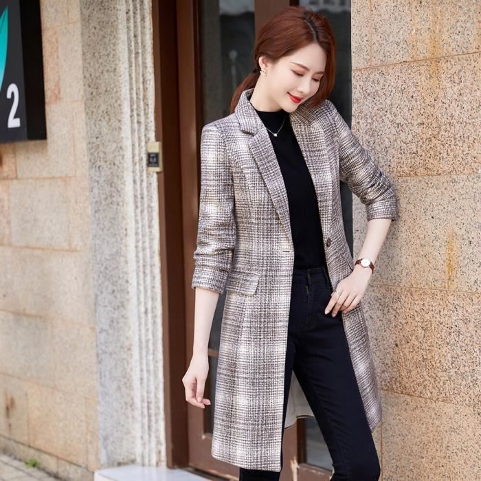 Manteau blazer long femme top