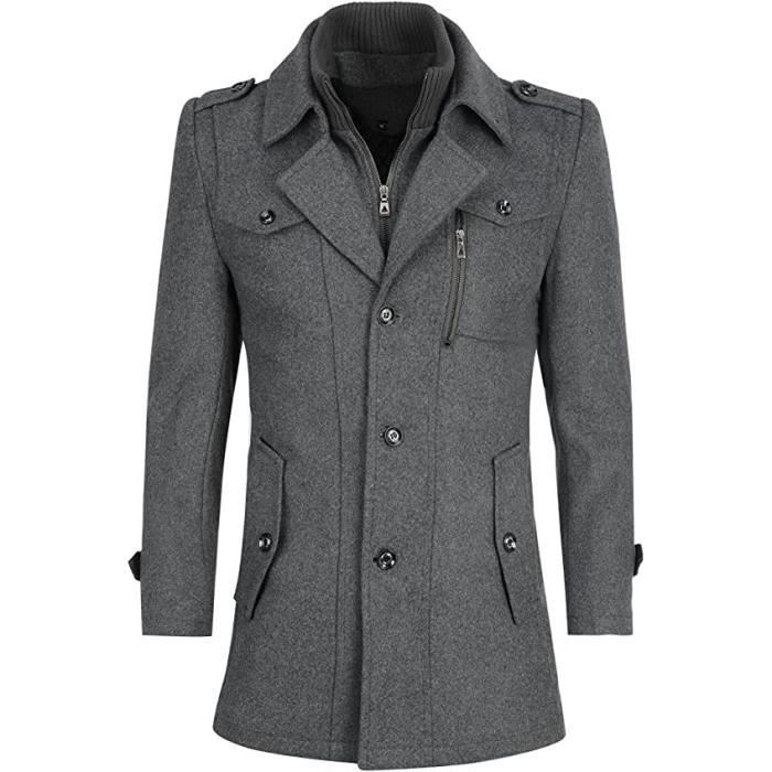 Manteau homme 3 4 hiver - Cdiscount