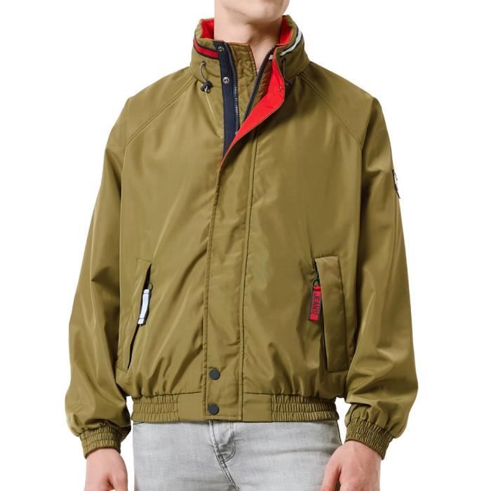 Veste Kaki Homme Tommy Hilfiger Retro Bomber Kaki - Cdiscount Prêt-à-Porter