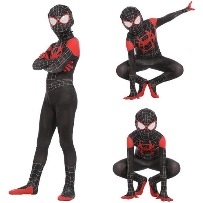 OHP Vetements ajustes Spiderman avec petite araignee noire M Cdiscount Jeux Jouets