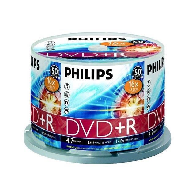 Philips DR4S6B50F 50 x DVD+R 4.7 Go 120 minutes 16x spindle - vue 5