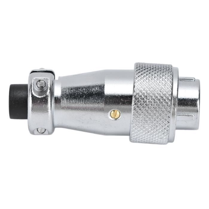 Connecteur Industriel Aviation WS16 Mâle 7 Broches - Alliage De Zinc, Raccord Fileté, Isolation PPS Haute Température