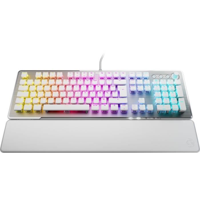 Clavier gamer - Mécanique - ROCCAT - Vulcan II (Linéaire) - Blanc - AZERTY