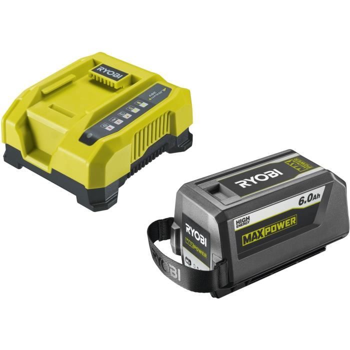 RYOBI 1 batterie lithium+ 36V MAXPOWER 6 0 Ah High Energy et 1 chargeur rapide 6 RY36BK60B 160 - vue 3