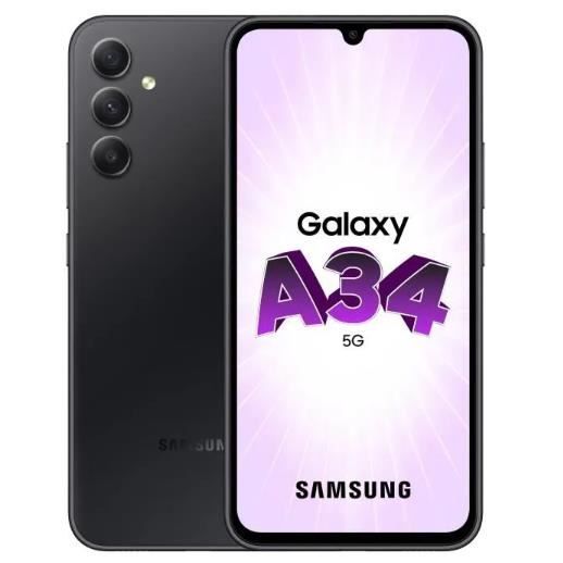 SAMSUNG Galaxy A34 5G Smartphone 8Go + 128Go Graphite - Cdiscount Téléphonie