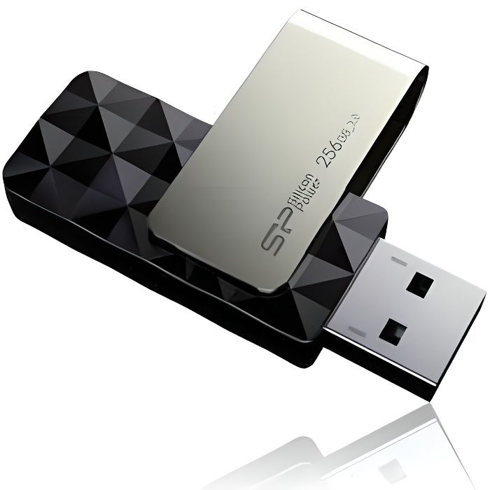 SILICON POWER Clé USB 3.0 - B30 - 256 GB - Noir