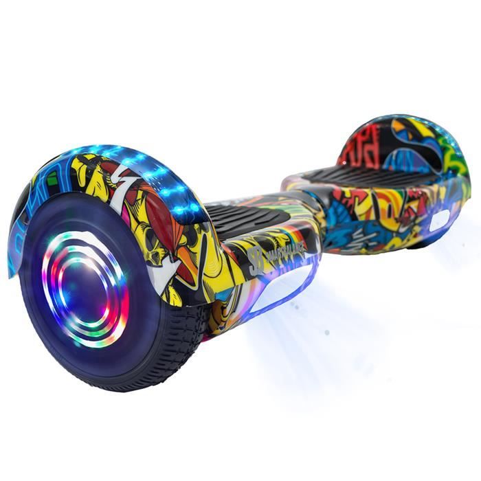 Hoverboard à Deux Roues 6,5 Pouces Avec Bluetooth Et LED – Cadeau Fun Pour Enfants Et Ados