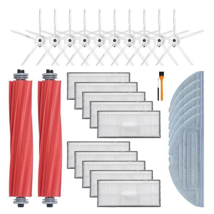 Kit Entretien Aspirateur Roborock S7 Max Ultra / S7 Pro Ultra - Filtre à Eau + Brosse Nettoyage - 8