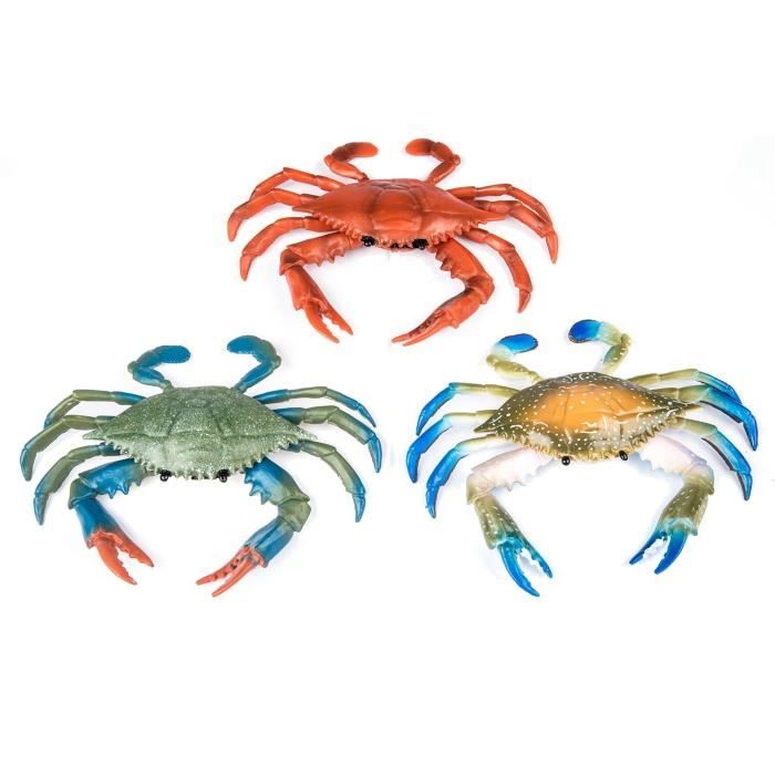 8 Appâts Crabes Artificiels 3D – Silicone, 13 Cm, 33,5 G, Avec Hameçons, Pour Mer Et Rivière
