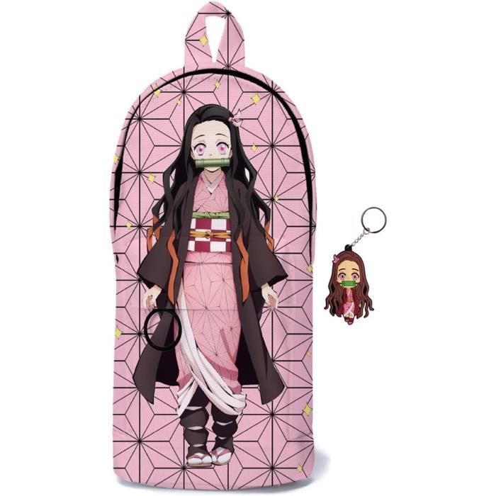 Trousse à Crayons Anime Avec Porte-clé - Double Fermeture éclair