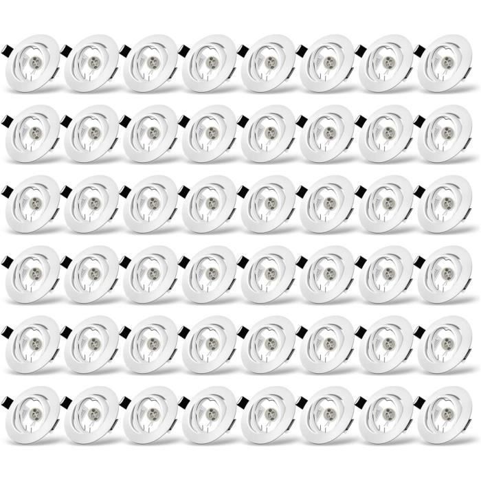 Module LED Plat Encastrable Dimmable CCT 6W GU10 - 3 Températures De Couleur - IP44 - ALUSSO