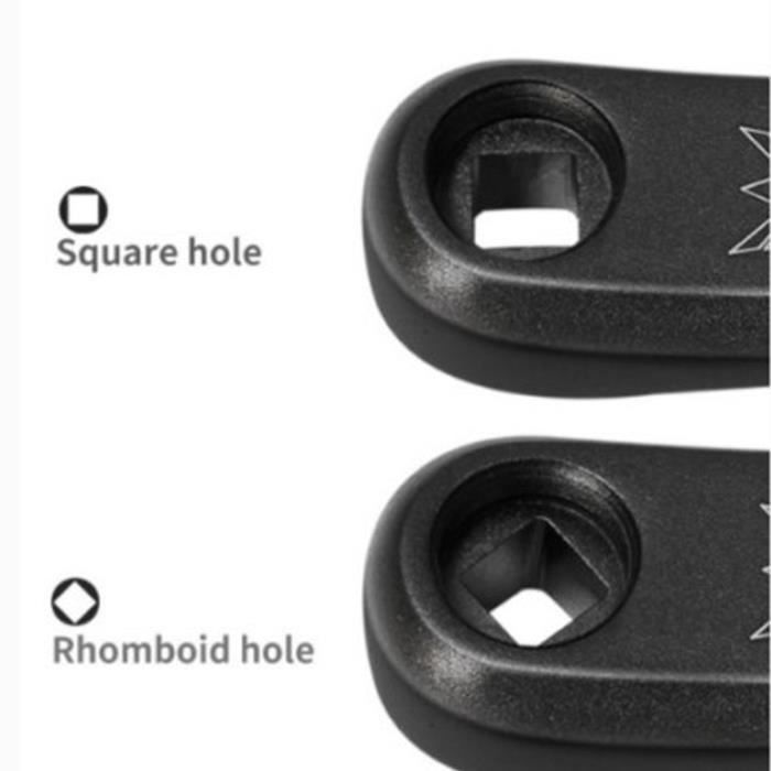 Brazo De Manivela Izquierdo WINOMO Para Bici - 170 Mm, Aleación De Aluminio, Cuadro Horizontal Negro