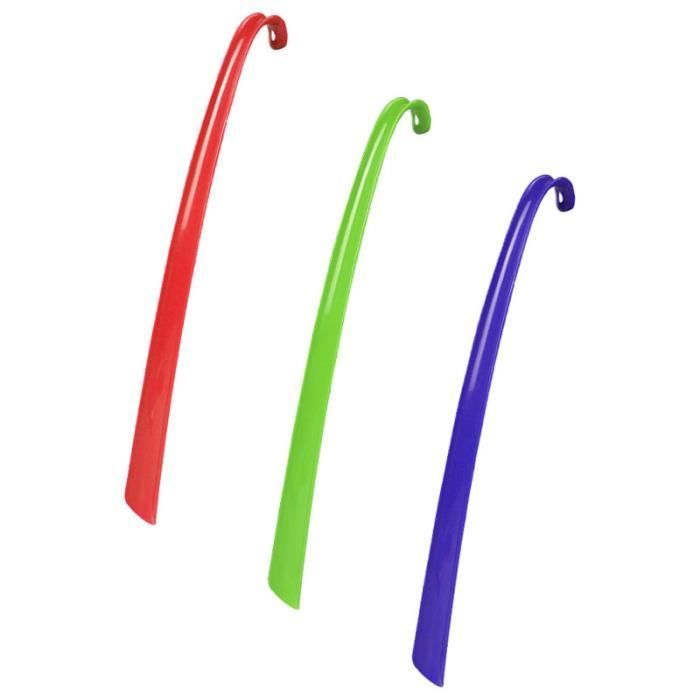 Biped Lot De 3 Chausse-pieds Extra Longs 65 Cm - Plastique Solide Avec Crochet - Fabriqué En Allemagne