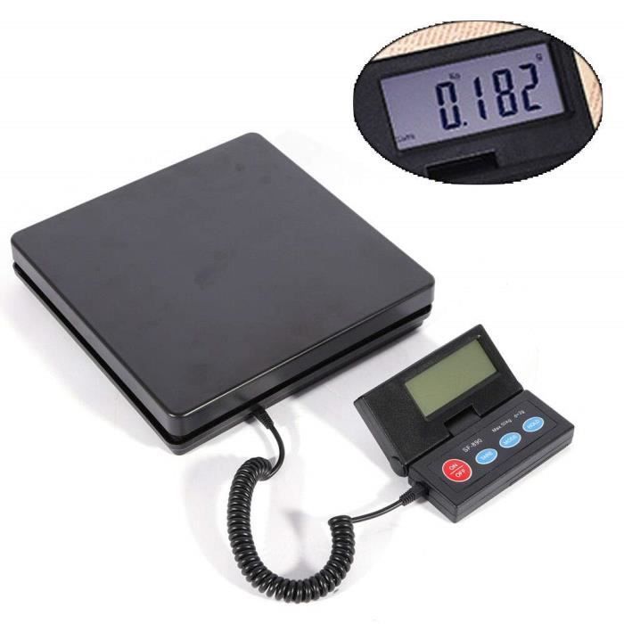 Balance Électronique De Colis 50 Kg/110 Lbs – Haute Précision 2g – SENDERPICK Noir