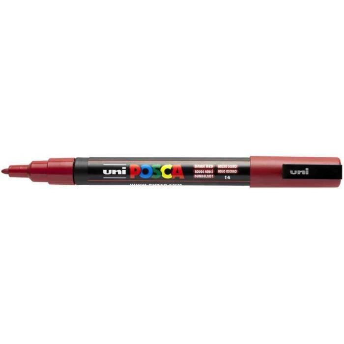 Marqueur à pigment POSCA PC-3M, rouge foncé