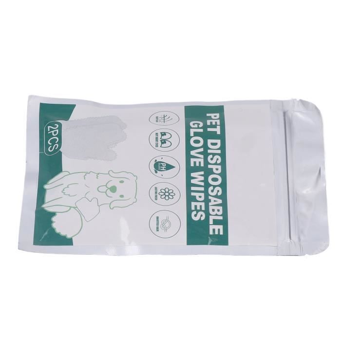 Gants De Toilettage Double Face Pour Animaux - Lot De 2 (gris + Rose) - Enlève Les Poils Morts Sur Chat, Chien, Meubles Et Vêtements