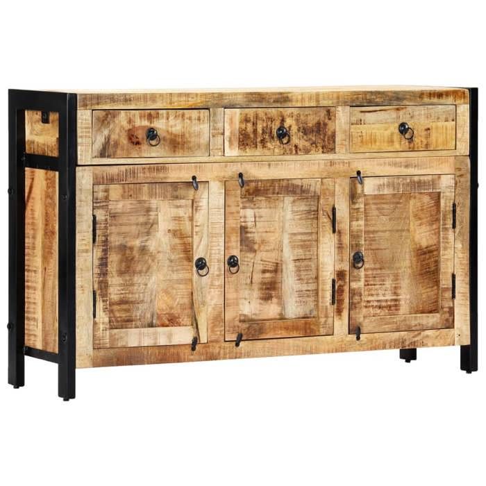 vidaXL Buffet 120x35x76 cm Bois de manguier massif 247445