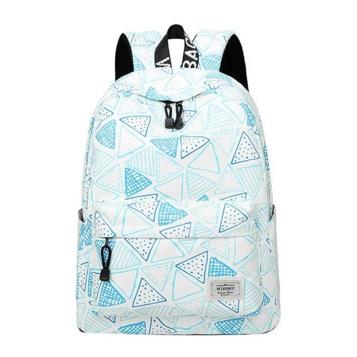 1 pcs Triangle Imprim Motif Sac Dos Portable Sac Dos Sac D