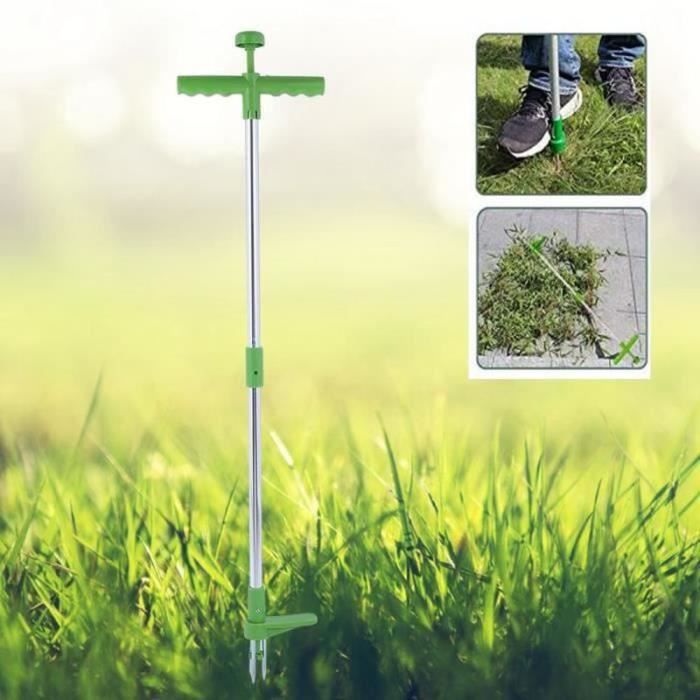 Râteau De Jardin LOVIVER 5 Dents - Griffe Manuelle Ergonomique Pour Désherber Et Aérer La Pelouse