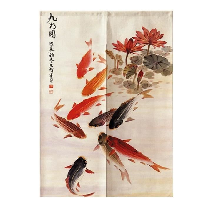 Japonais Noren Ukiyoe Porte Rideau Tapisserie Maison Restaurant Pièce