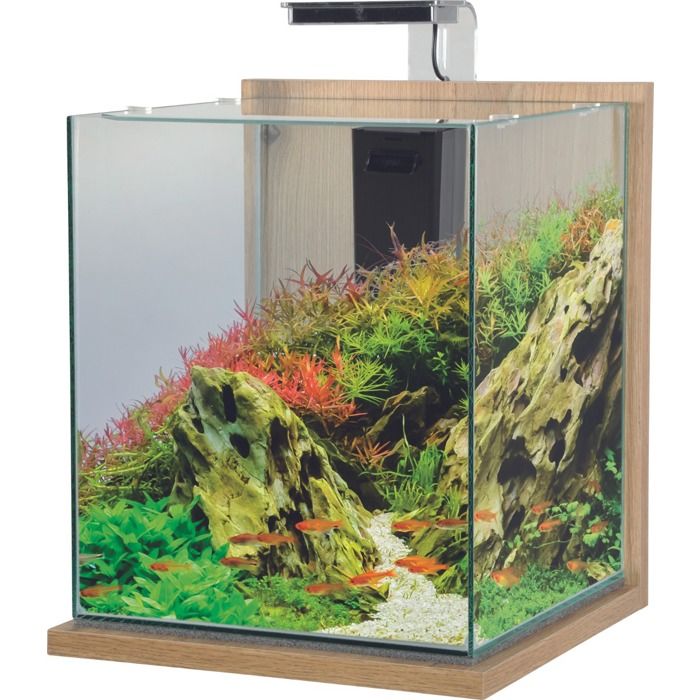 Aquarium poisson équipé 31 5 litres Jalaya XXL chêne clair - Zolux Bois