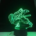 3D Illusion Lampe Acrylique LED veilleuse Anime démon Slayer Agatsuma Zenitsu pour Enfants Enfant Chambre décoration Cool Cadeau-1