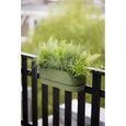 ELHO - Pot de fleurs  -  Greenville Easy Balcony 52 - Leaf Green - Balcon - L 21.2 x W 52 x H 19.4 cm-1