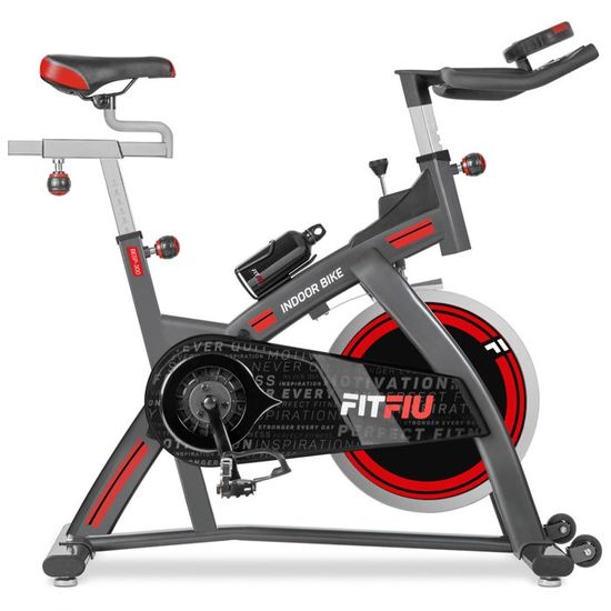 Velo d appartement BESP 300 FITFIU Fitness Disque d inertie 24kg Moniteur frequence cardiaque Cdiscount Sport