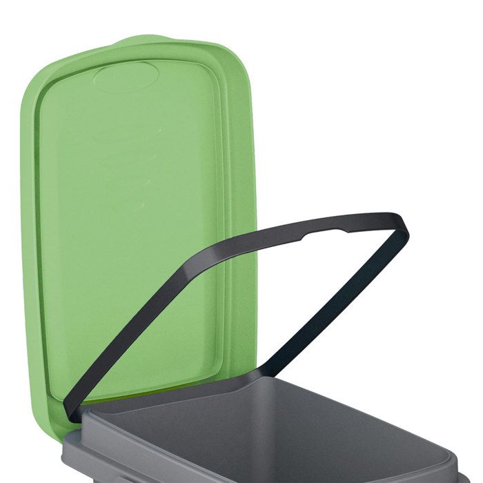 Poubelle Verte 2L Avec Couvercle – Pour Salle De Bain, Bureau, Cuisine – Accroche Porte Ou Tiroir