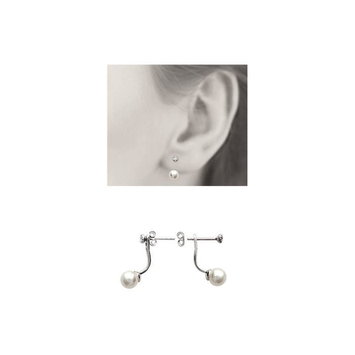 Boucles d'oreilles pierre de lave clous argent 925 - energies des pierres