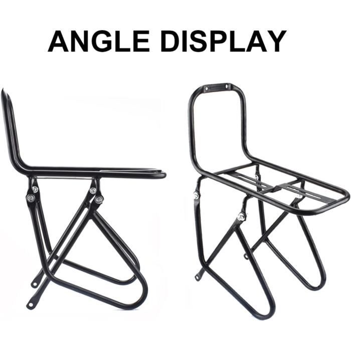 Porte-bagages Avant Vélo Alliage Aluminium - Pour VTT, Fourche Amortisseur - Transport Équipement