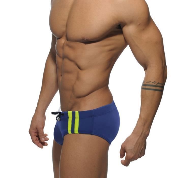 Slip De Bain Rétro Pour Homme Tendance - Maillot Imprimé Paillettes Doux Et Confortable, Short De Bain Taille Basse Pour Natation, Spa Et Sports Nautiques