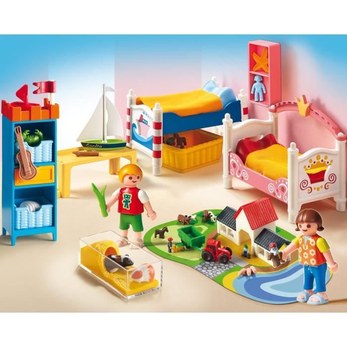 PLAYMOBIL 5333 Chambre des Enfants avec Lits Cdiscount Jeux Jouets