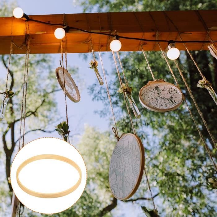 Cerceaux En Bambou Pour Attrape-rêves, Macramé, Couronnes - Lot De 12 Cercles De 10 Cm - Artisanat DIY, Décoration Mariage