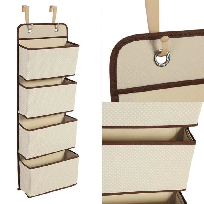 Sac Rangement Suspendu 12 Poches - Organisateur Porte 30x145cm