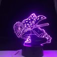 3D Illusion Lampe Acrylique LED veilleuse Anime démon Slayer Agatsuma Zenitsu pour Enfants Enfant Chambre décoration Cool Cadeau-2