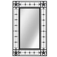 876892 - Design Furniture | Miroir mural Rectangulaire Style Moderne - Miroir pour Salle de bain Salon Chambre 50 x 80 cm Noir-2