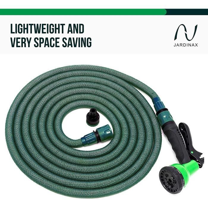 Somera Tuyaux D'Arrosage Extensible avec Douche de Jardin, Tuyau d'eau