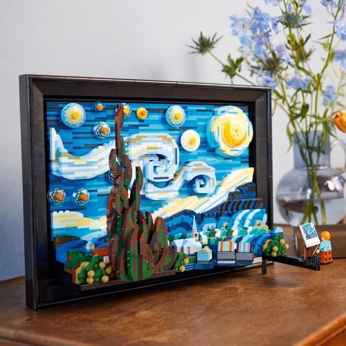 LEGO Ideas 21333 Vincent Van Gogh - La Nuit Étoilée, Reproduction de  Tableau sur Toile - Cdiscount Jeux - Jouets