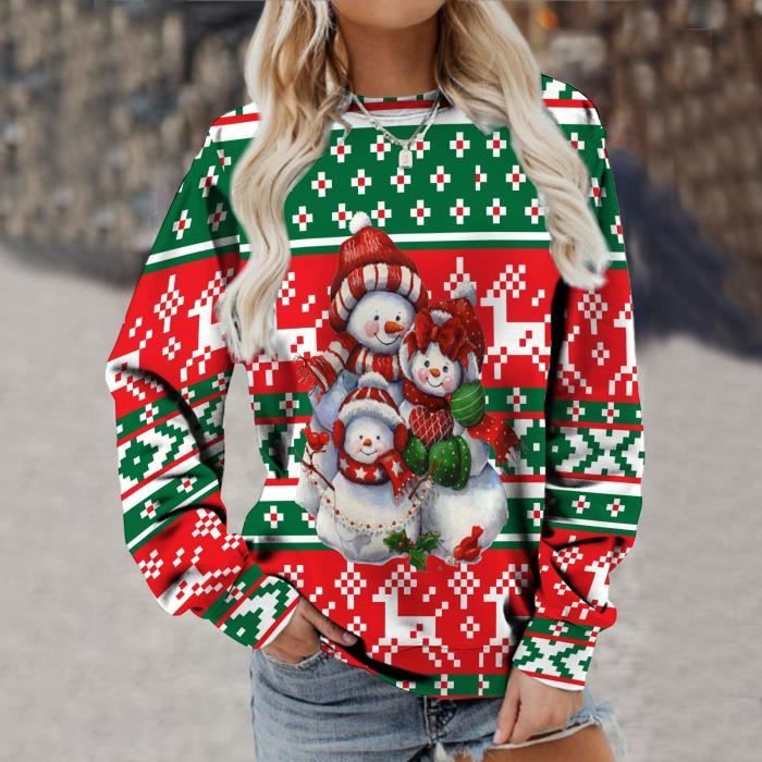 Pull moche de best sale noel femme grande taille