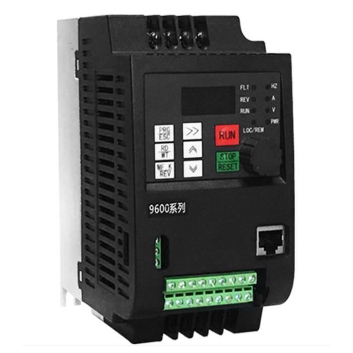 Variateur De Fréquence Yanmis 220V 1.5kW - VFD Monophasé Pour Moteur Asynchrone, Commande PWM, écran Numérique