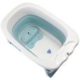 Baignoire pliable pour enfant NUO - Bleu - Siège de bain de sécurité - Bouchon de drainage-3