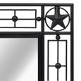 876892 - Design Furniture | Miroir mural Rectangulaire Style Moderne - Miroir pour Salle de bain Salon Chambre 50 x 80 cm Noir-3