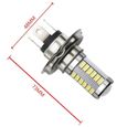 Ampoule H4 LED Blanc Ampoule Voiture Phare antibrouillard Ampoule feux 12-24V-3